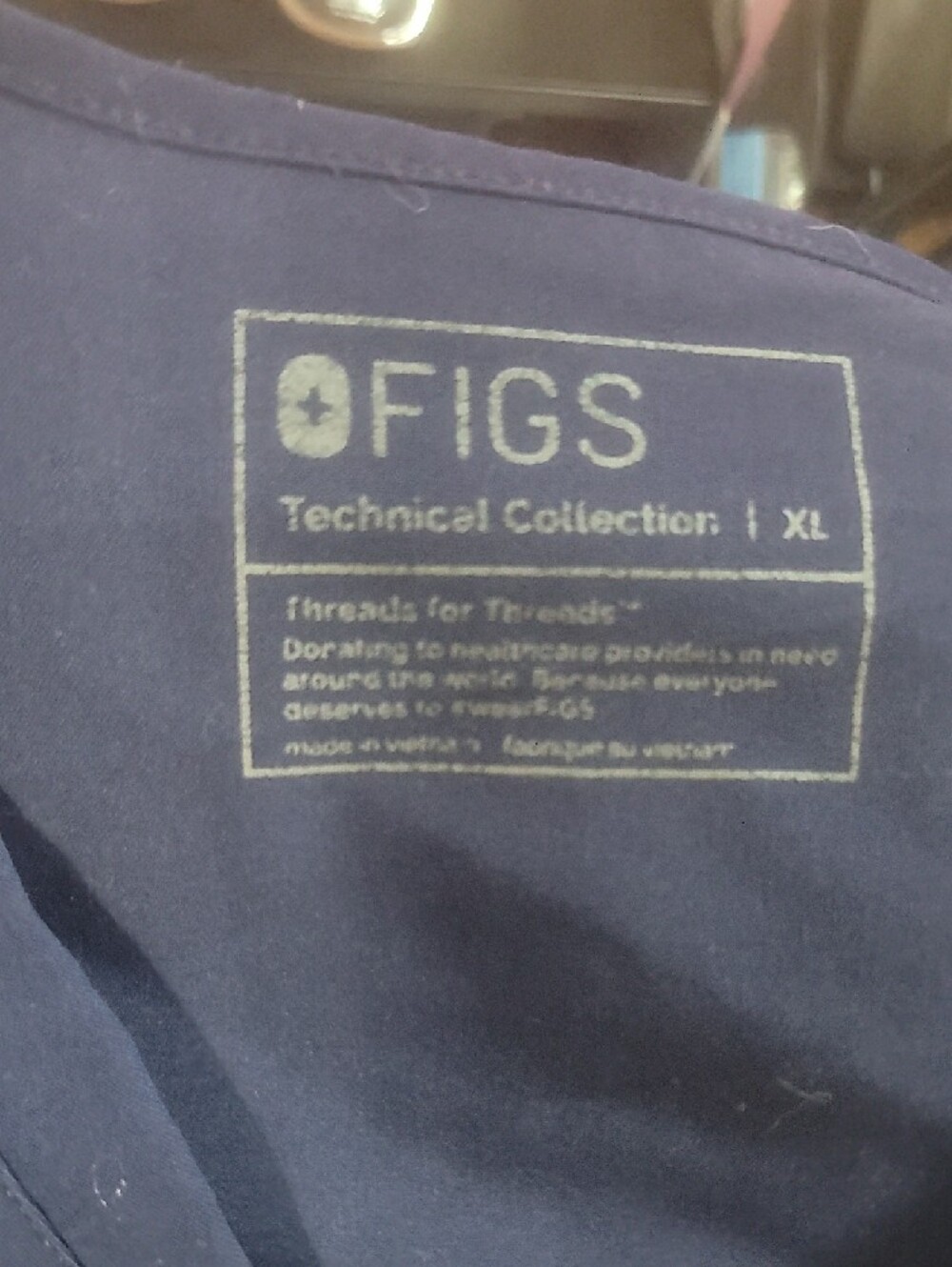 FIGS Technical Tollection Casma Scrub Tops Bundle Of 2 Navy Blue Size XL Gender - Picture 4 of 4